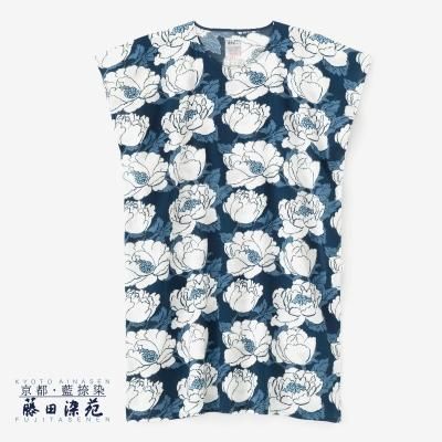 sousou 貫頭衣 長方形衣 長丈 高島紬 ソウソウ ぼんぼんダリア 高島縮 20/20 長方形衣(ちょうほうけい)/ぽんぽんダリア