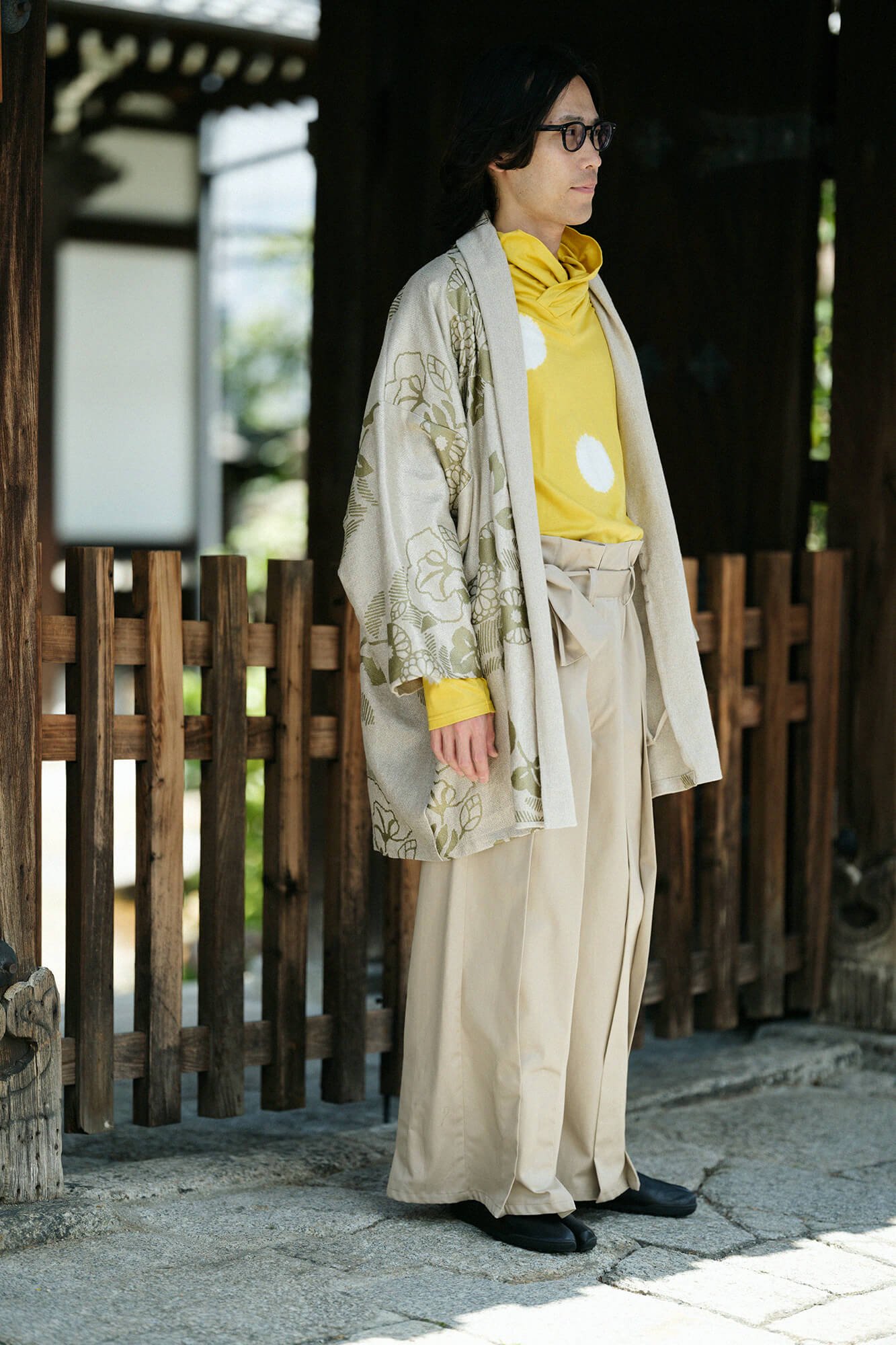 麻レーヨン 箔 もじり袖 短衣（たんい） 単（ひとえ）／山風雅（やまふうが） - SOU・SOU netshop　（ソウソウ）　-　 『新しい日本文化の創造』