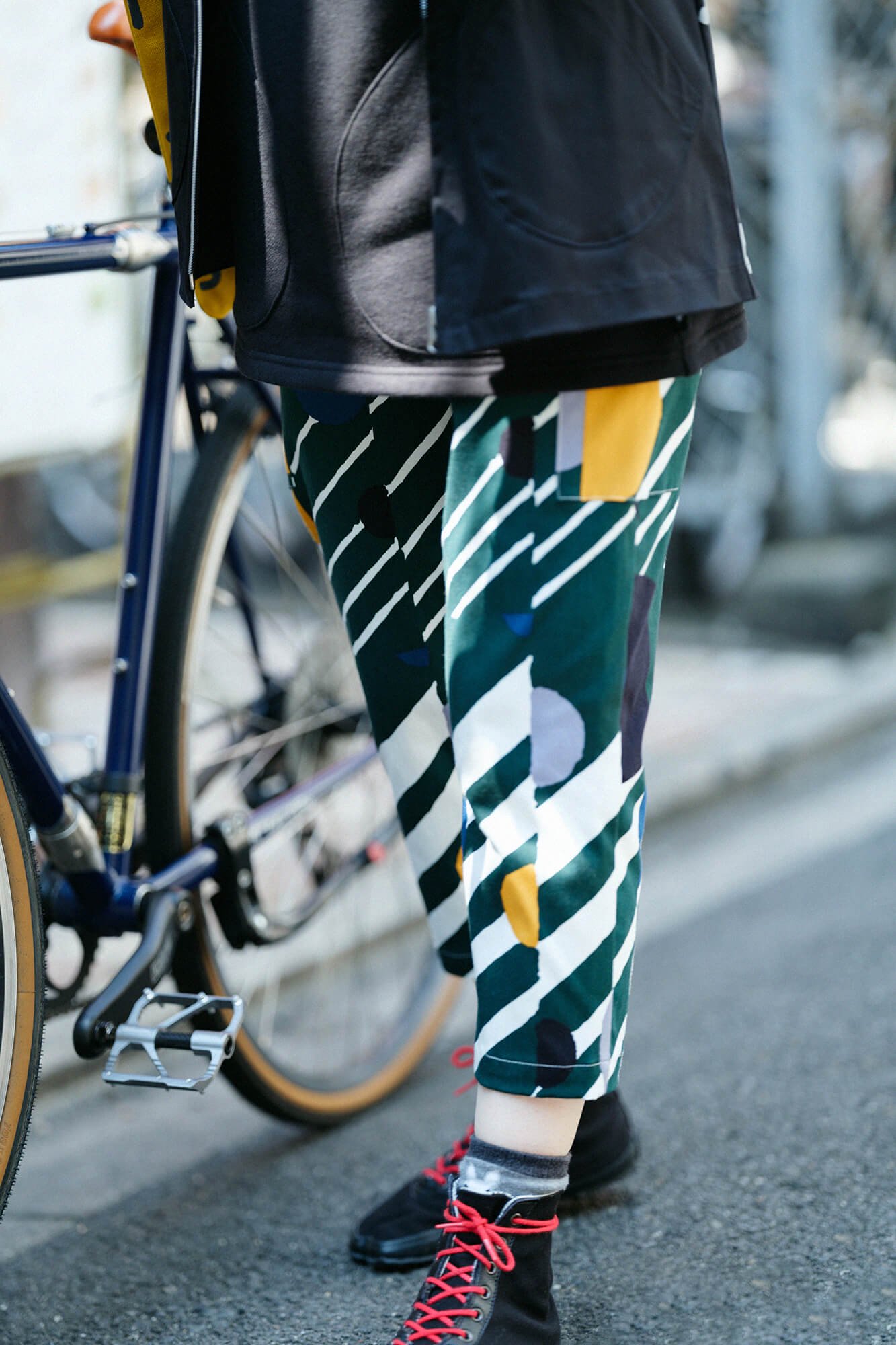 ストレッチ ドビー織 BIKEすててこ／銀河系（ぎんがけい）