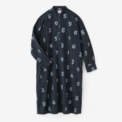 リネンチェック グランワンピース／おおらかと余白（よはく