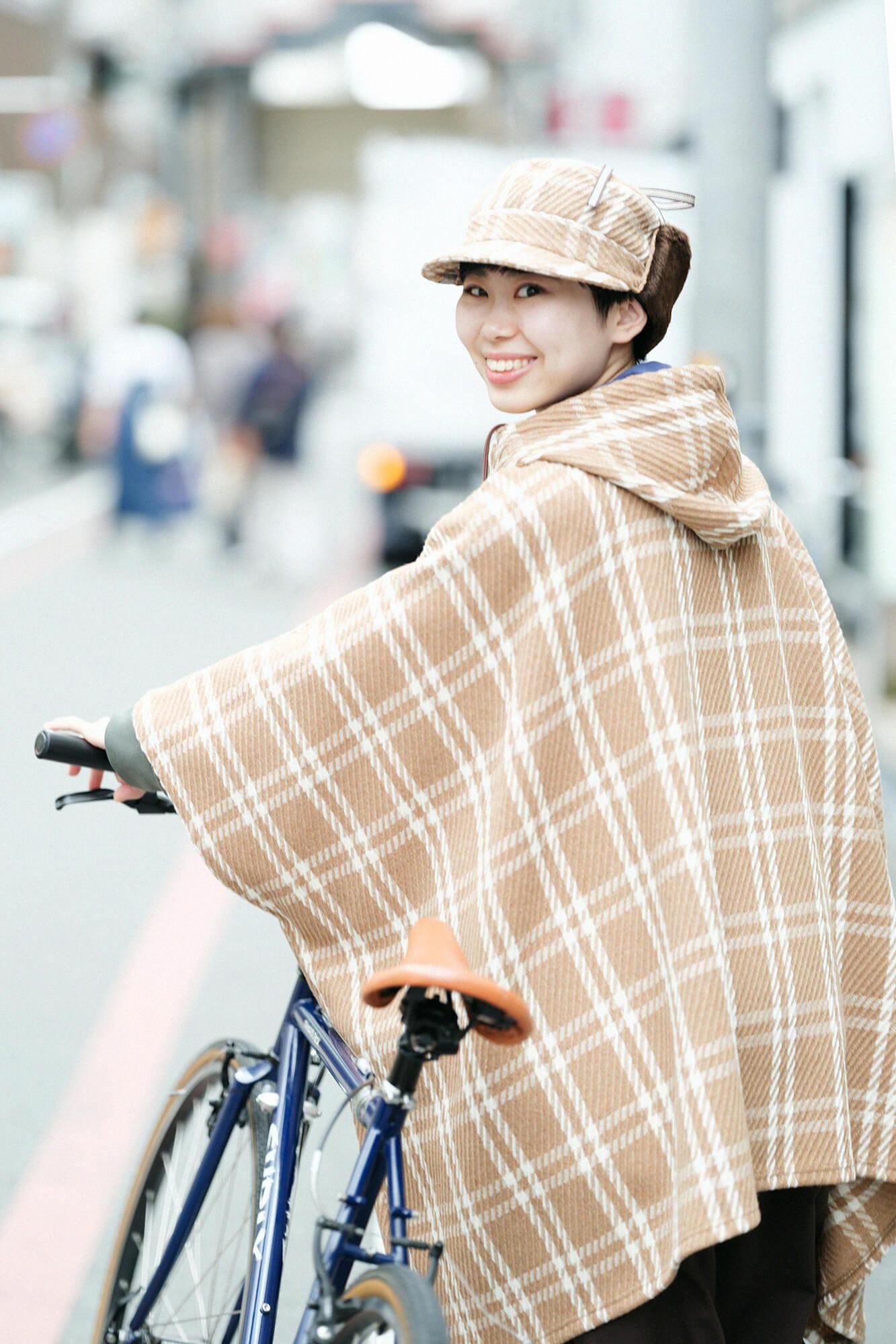 SOU・SOU ルコック ラムウール BIKEショートポンチョ新品 SOUSOU