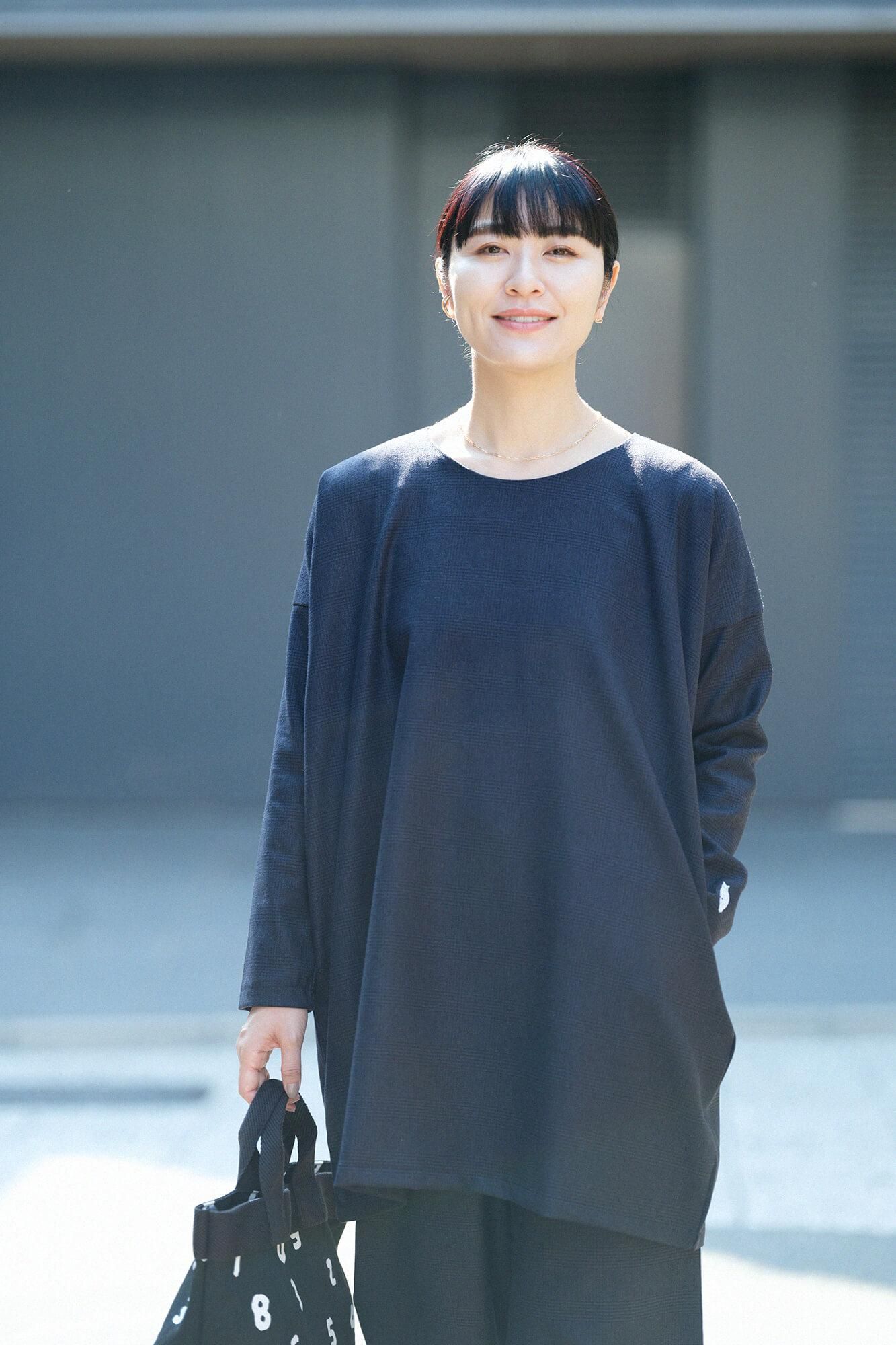 ソウ様no.0474 0479 0480 0481 0499 0503 0505 net限定】ハウンドトゥースチェック ロングスリーブチュニック