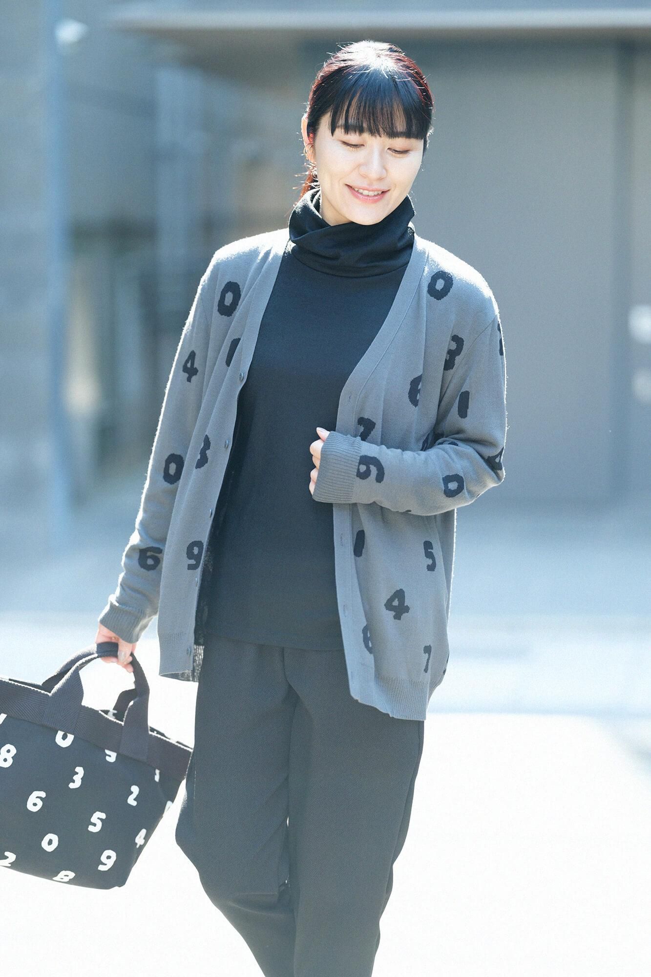 sousou ソウソウコートカーディガン羽織灰青L