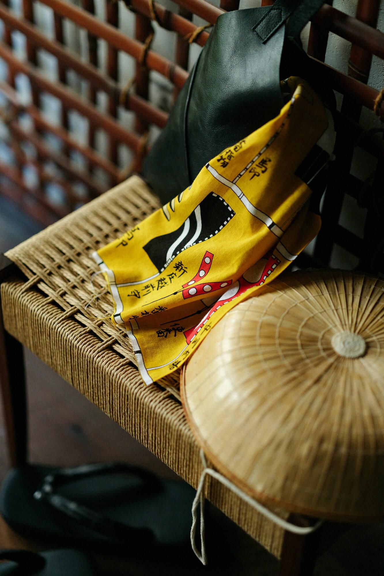 伊勢木綿 textile手ぬぐい（ひめ丈）／豆SO-SU-U 京紫（きょう