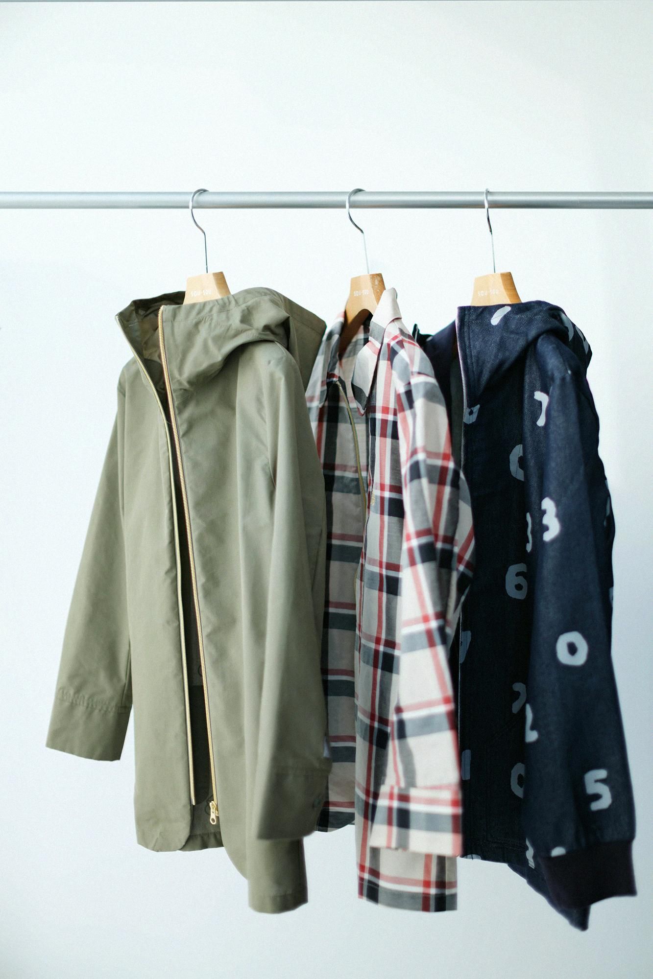 シェルテック(R) ZIP UP フードジャケット／ダックグリーン - SOU・SOU 