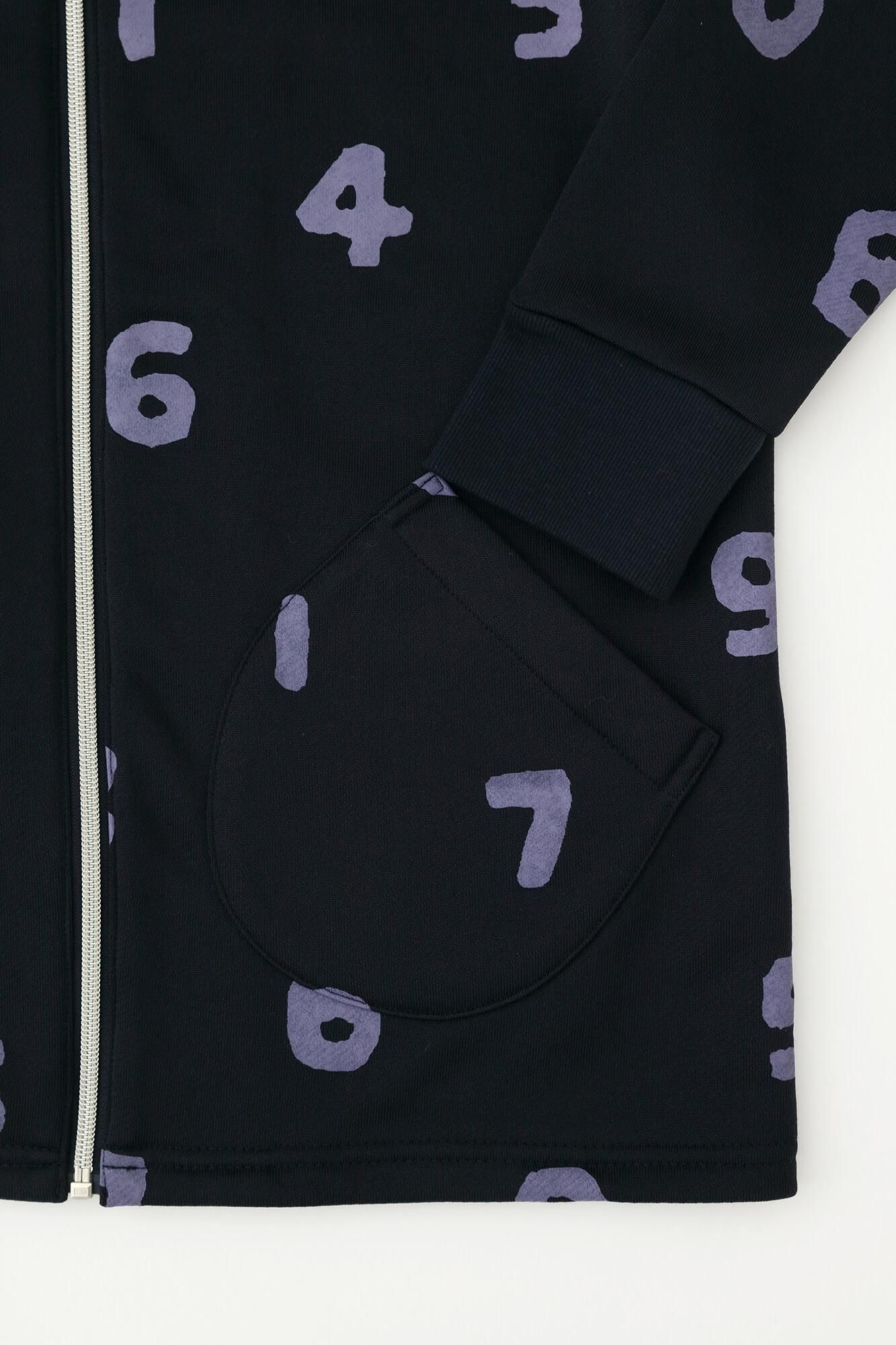 新品未開封 S-S 25 COLLECTION着画掲載 即完売 裏毛スエット net限定】裏毛 ZIP UP BIKEブルゾン／SO-SU-U 深紺（しんこん