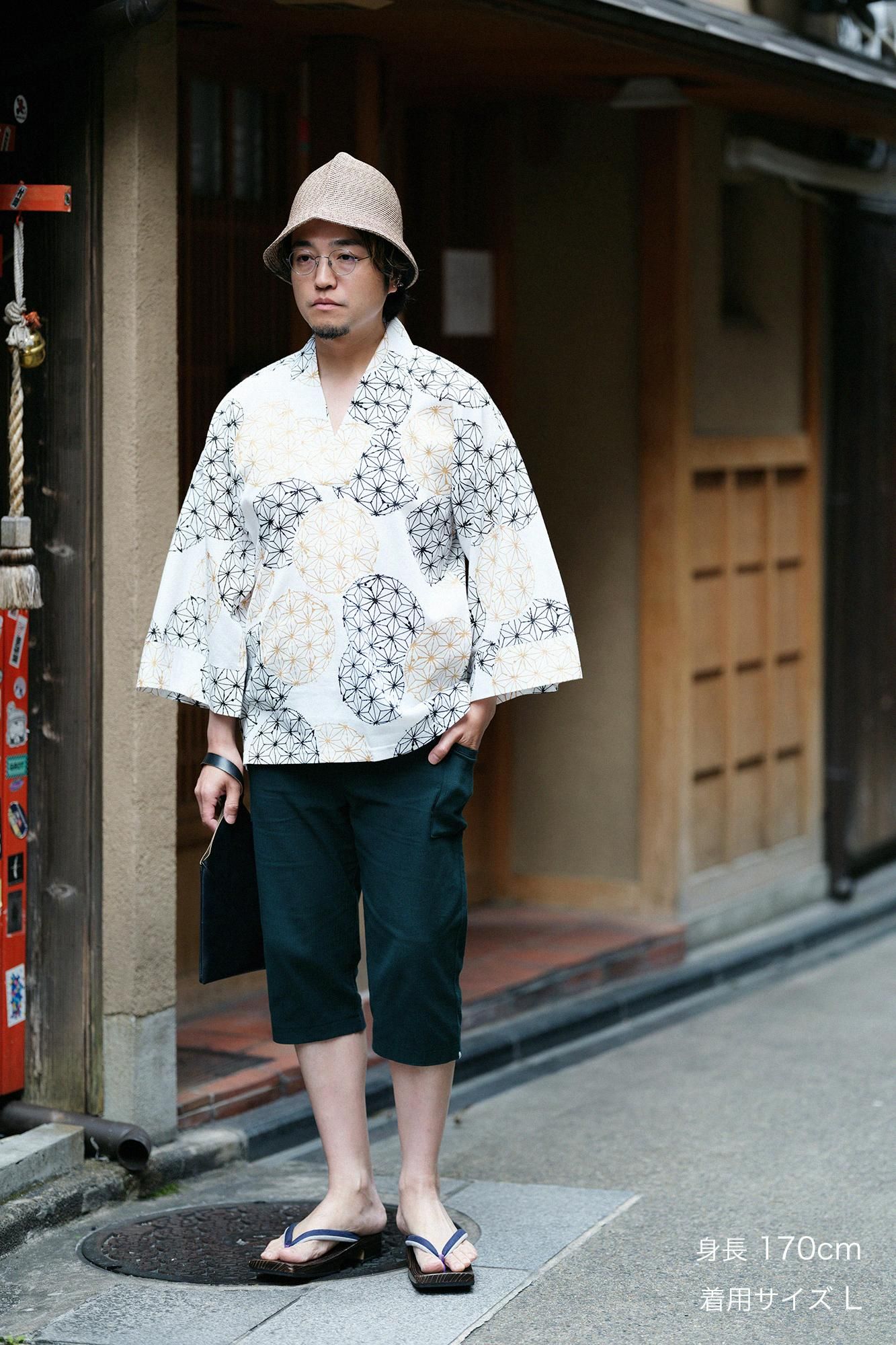 高島縮 40/40 風靡（ふうび） 上／麻てまり - SOU・SOU netshop