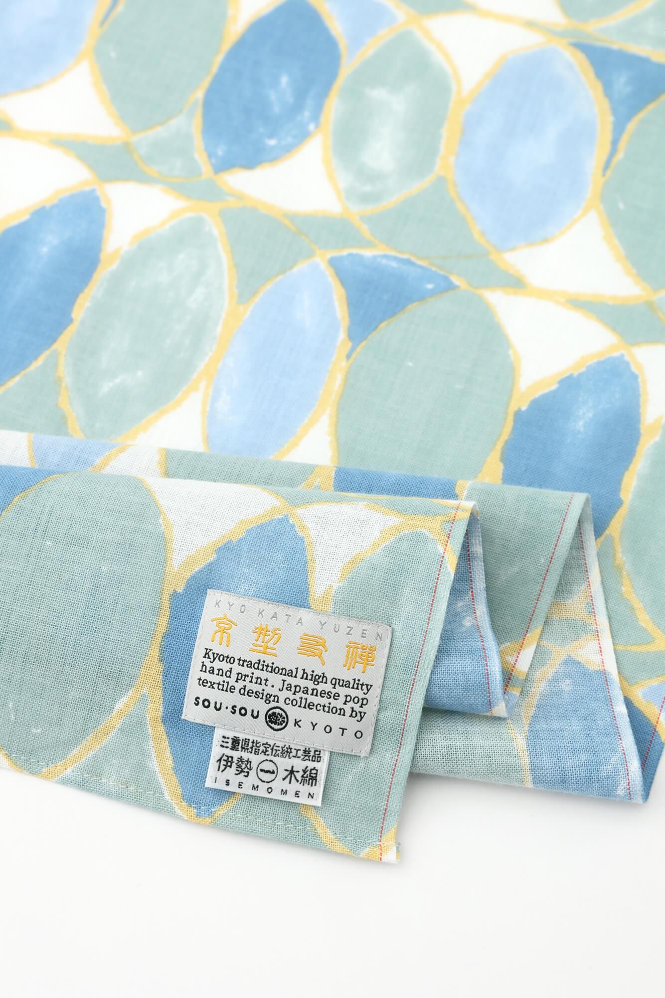 うずまきです。茗荷バッグ　青ジソポーチ　長ネギ　生姜マスコット　馬形埴輪 伊勢木綿 くびまき 短丈／輪（わ）つなぎ 水影（みずかげ