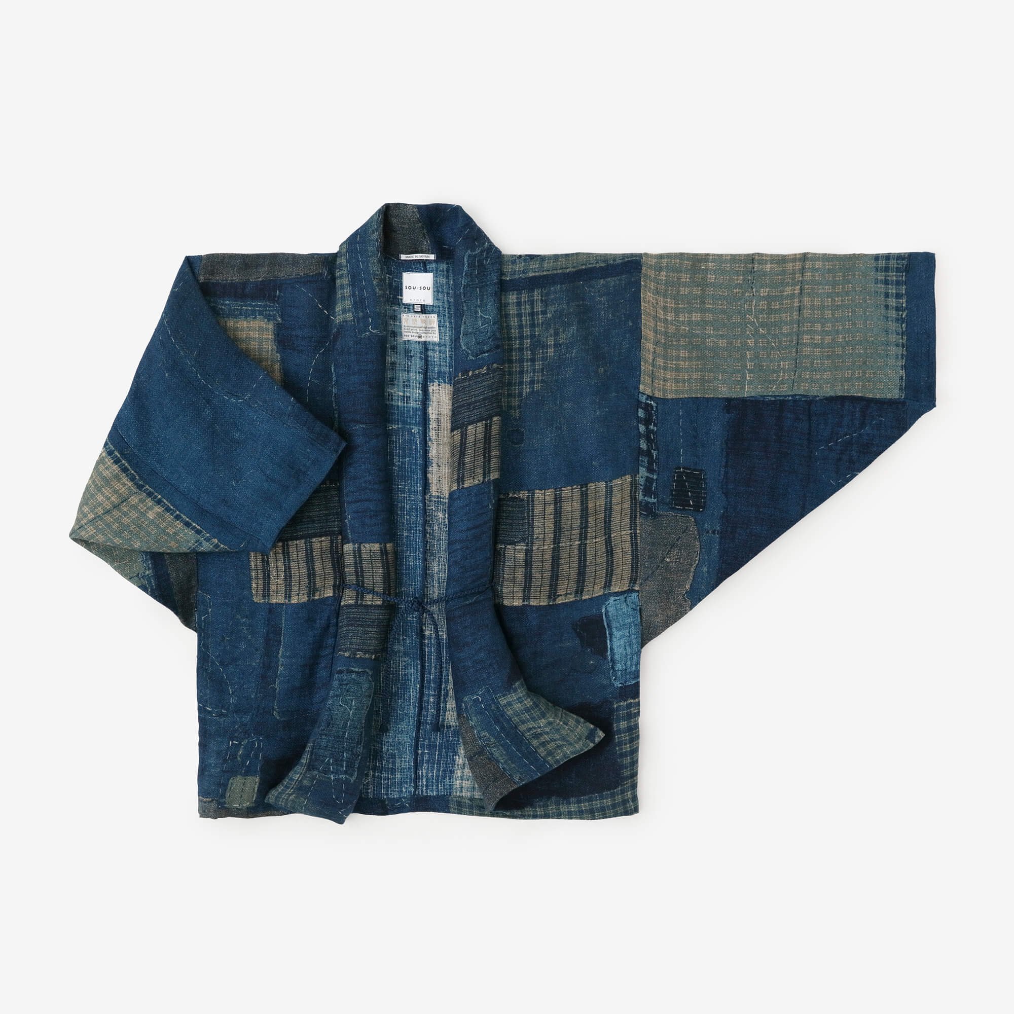 麻 もじり袖 短衣（たんい） 単（ひとえ）／BORO - SOU・SOU netshop　（ソウソウ）　-　『新しい日本文化の創造』タグ付き ジャケット・アウター