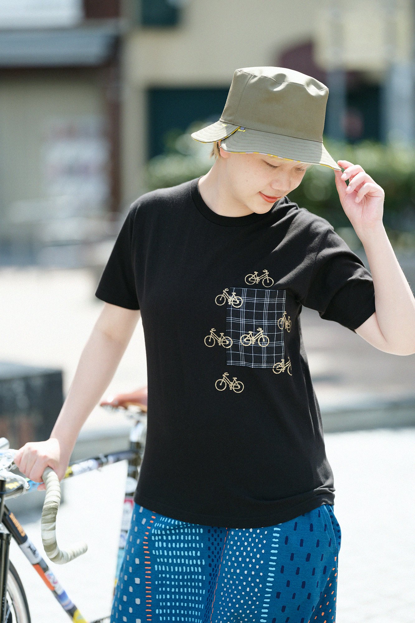 【net先行】半袖 ポケットTシャツ[5.0]／ブラック×チャリンチャリン（※5月6日以降順次発送） - SOU・SOU netshop　（ソウソウ）　 -　『新しい日本文化の創造』