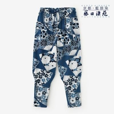 高島縮 20/20 藍捺染（あいなせん） 裁付（たっつけ）えんゆう