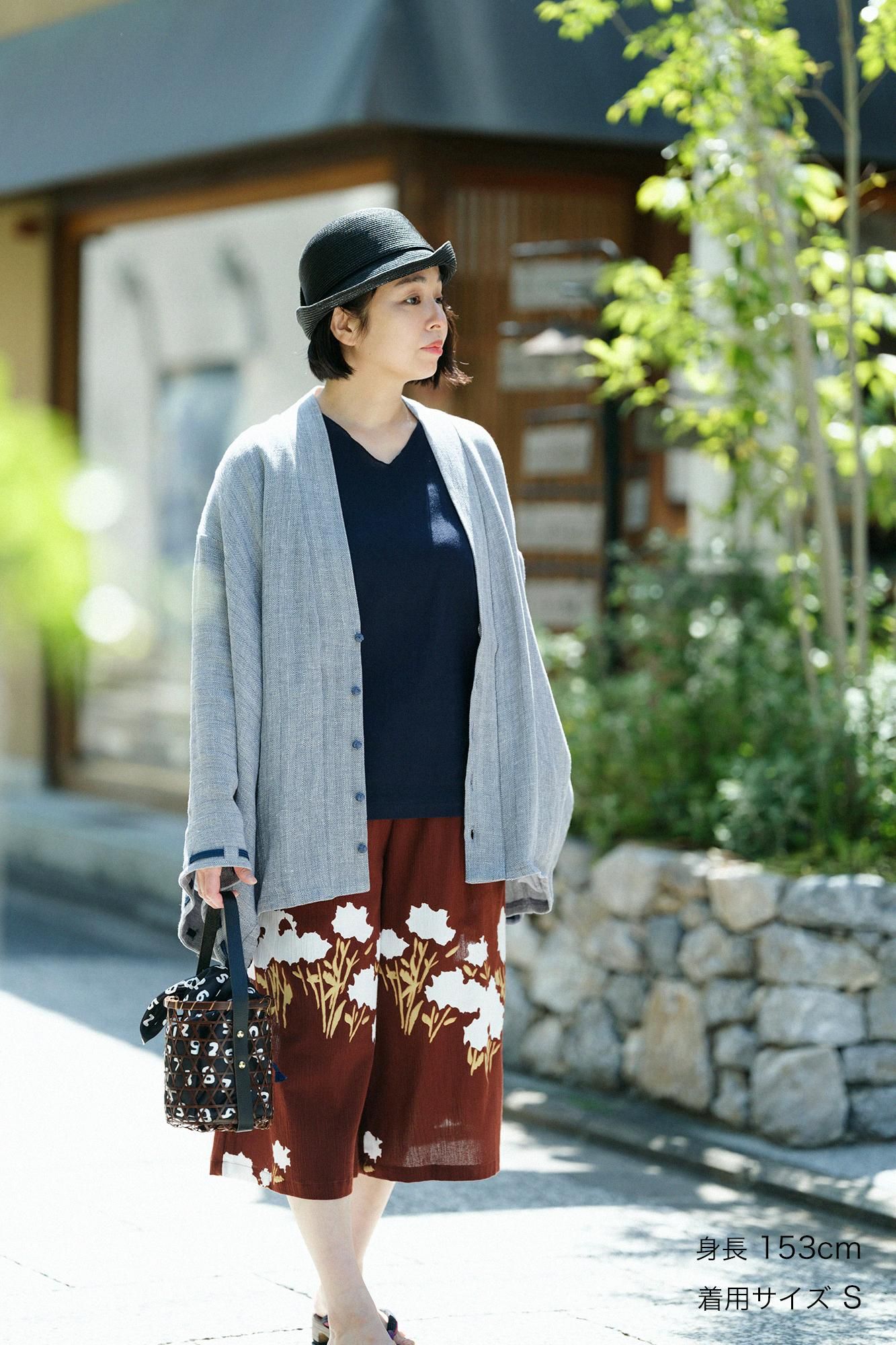 net限定】綿麻 杉綾織（すぎあやおり） 伯爵羽織（はくしゃくば