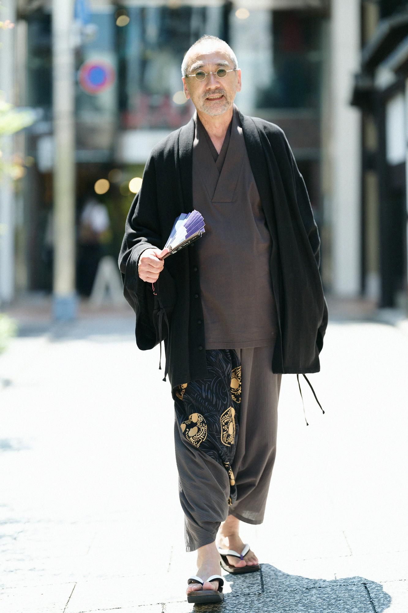 net限定】高島縮 40/40 半衿風靡（はんえりふうび） 片身替わり