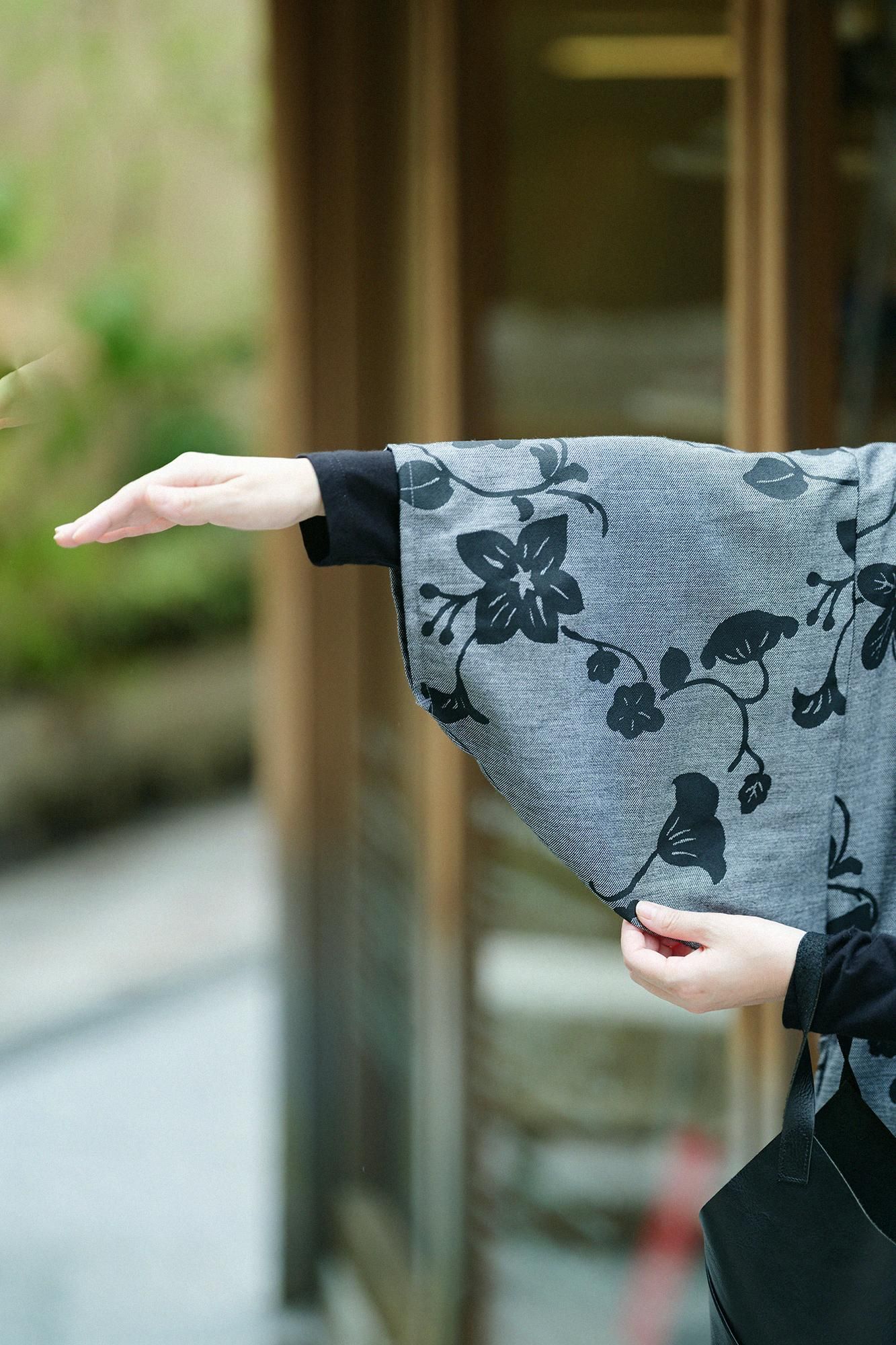 ☆未着用 ソウソウ SOU・SOU薙刀長方形衣 雲間に菊 良夜 ☆ 新品 ソウソウ SOU・SOU 高島縮 20/20 薙刀長方形衣 雲間に菊