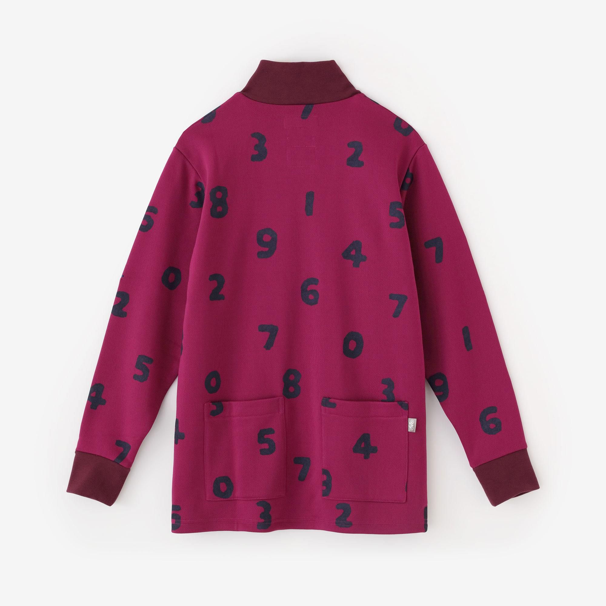 ジャケット・アウター SOUSOU net限定】裏毛 ZIP UP BIKEブルゾン／SO-SU-U 紅紫（べに