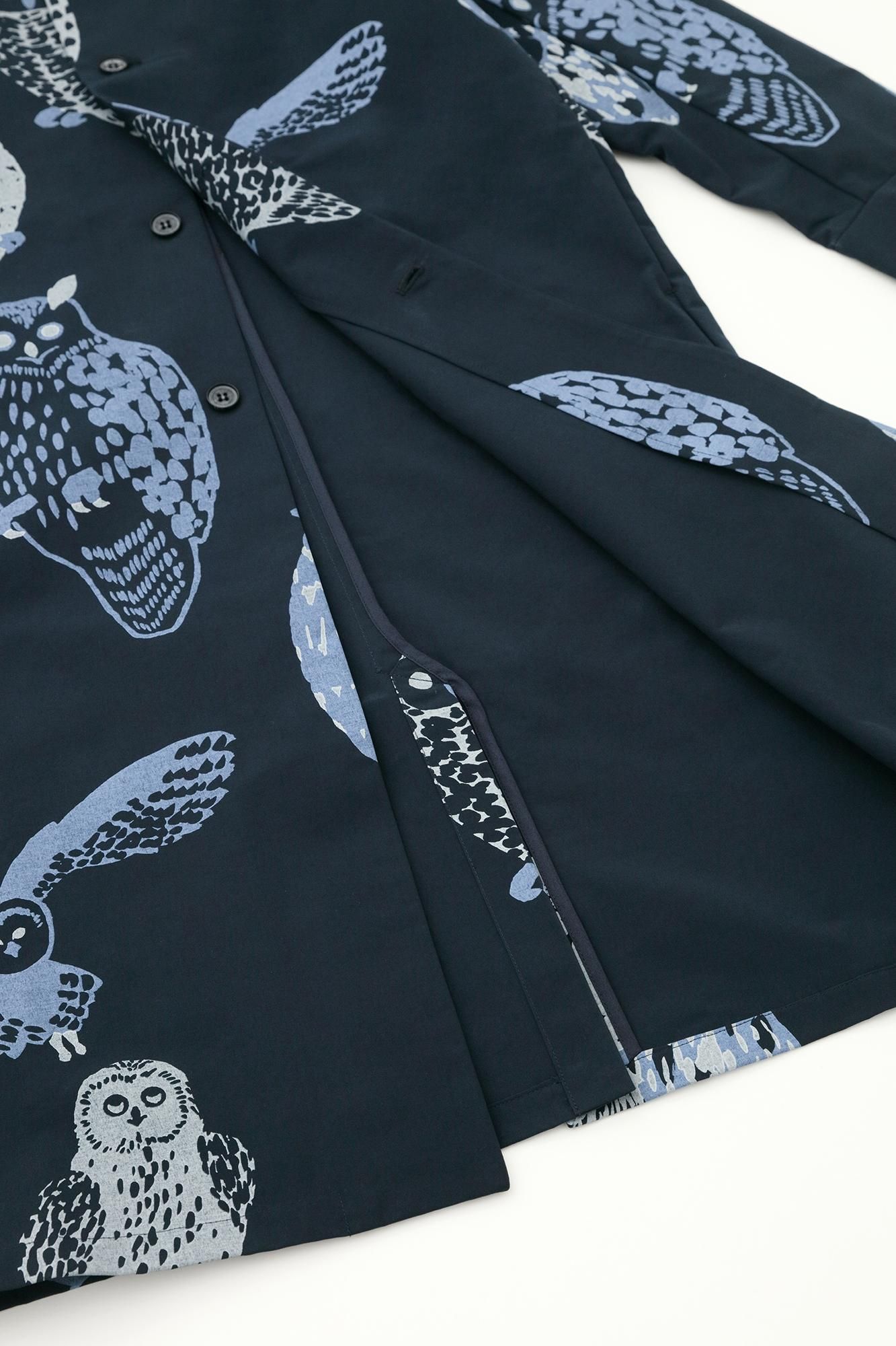 net限定】ウェザークロス スタンドカラー ロングコート