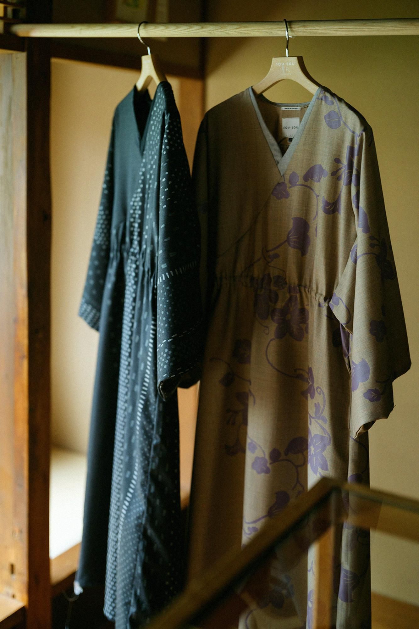 ソウソウ SOU・SOU みたて衣 ワンピース 花柄 おおらか 和装 着物 ○半衿みたて衣裳 - SOU・SOU netshop （ソウソウ） - 『新しい