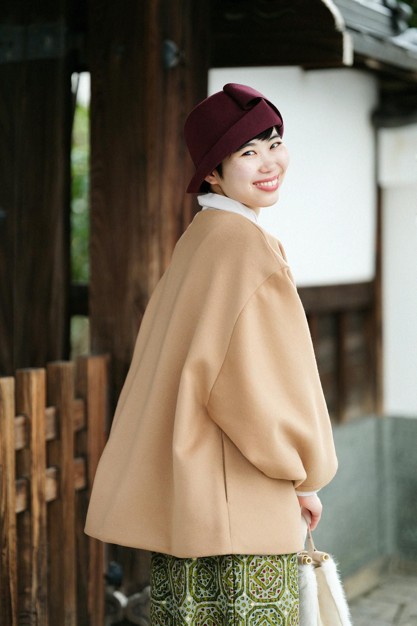 net限定】舶来梳毛（はくらいそもう） 二重織 薙刀羽織