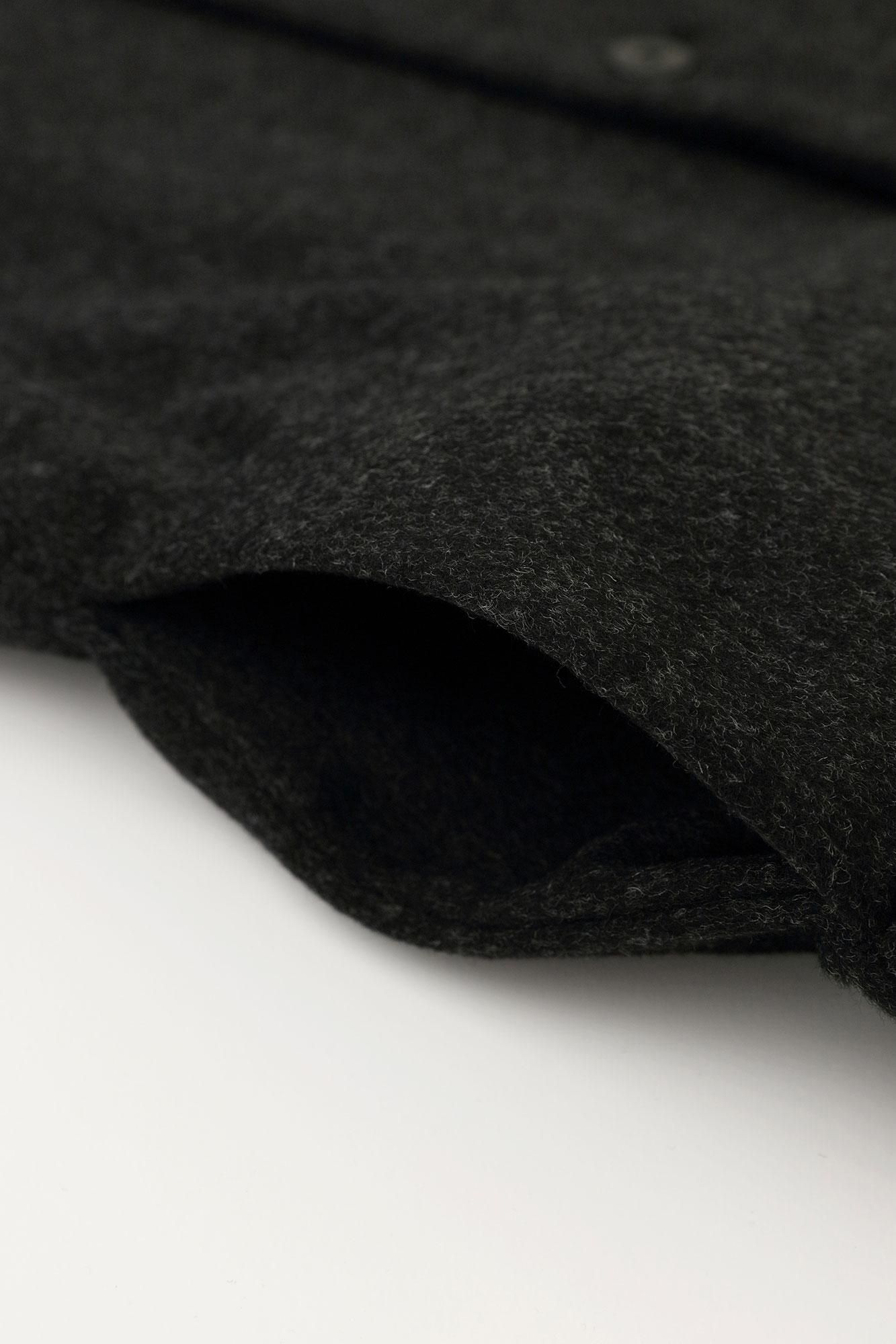 スーパー120'sウール S.C.ショートコート2.0／濃墨（こずみ