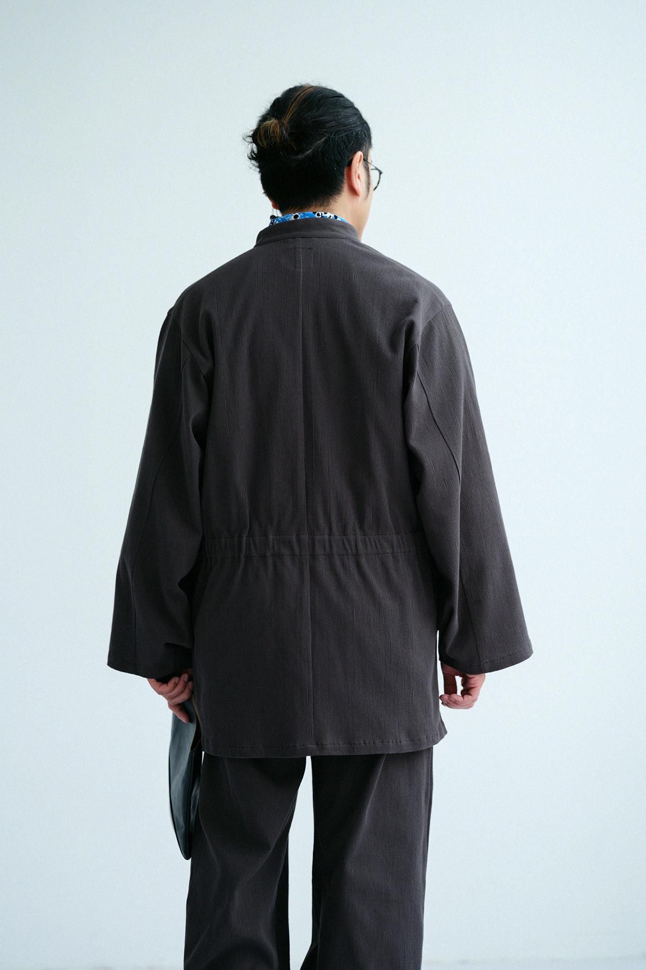 SOU・ SOU 傾衣高島縮 20/20 手柄作務衣/濡羽色