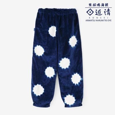 菱小紋織（ひしこもんおり） 二ノ襞（にのひだ） 細もんぺ／白橡
