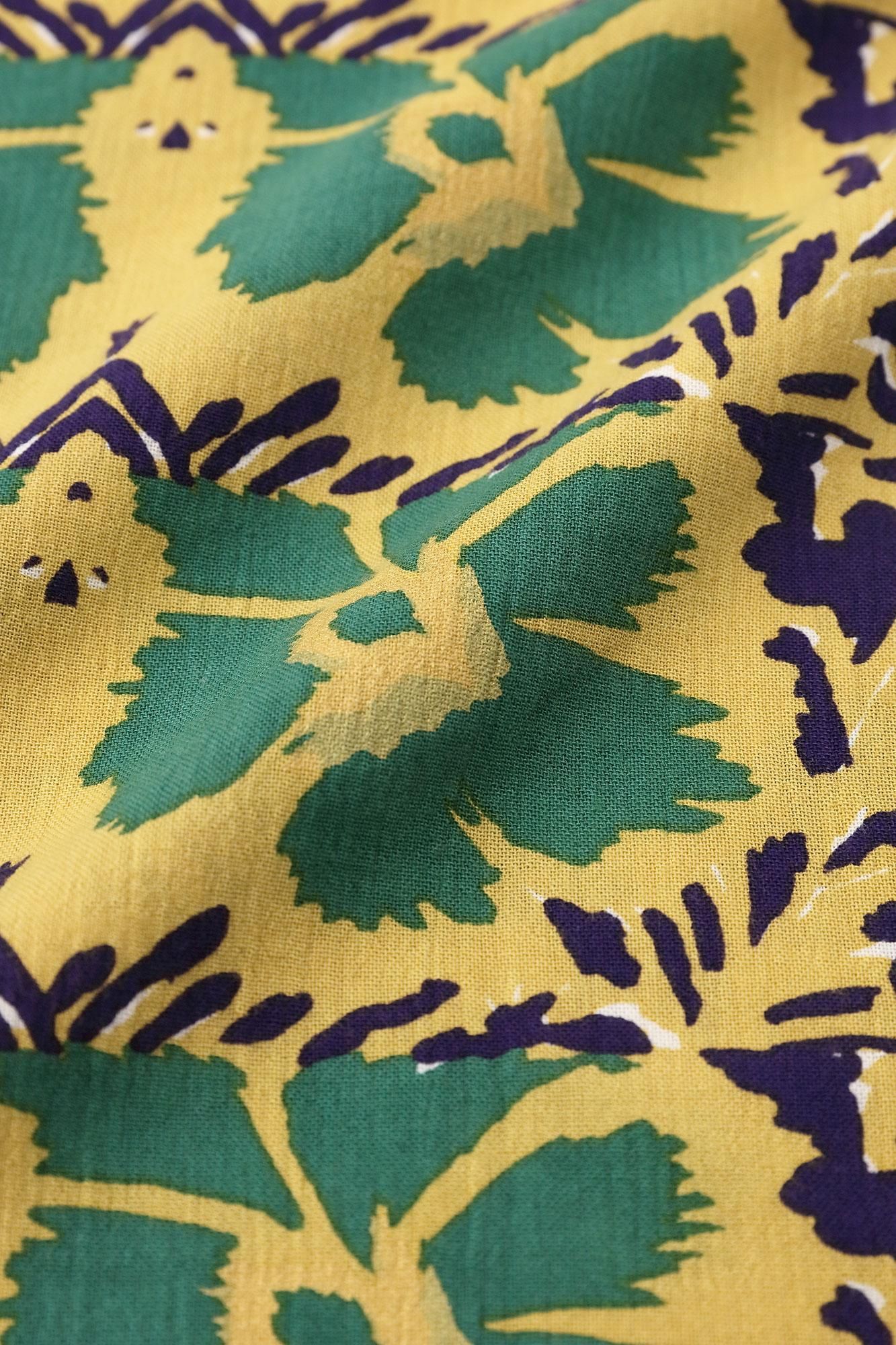 SOU・SOU 高島縮 20/20 草衣 上　菊唐草 高島縮 20/20 長方形衣（ちょうほうけい）／花くすだま - SOU