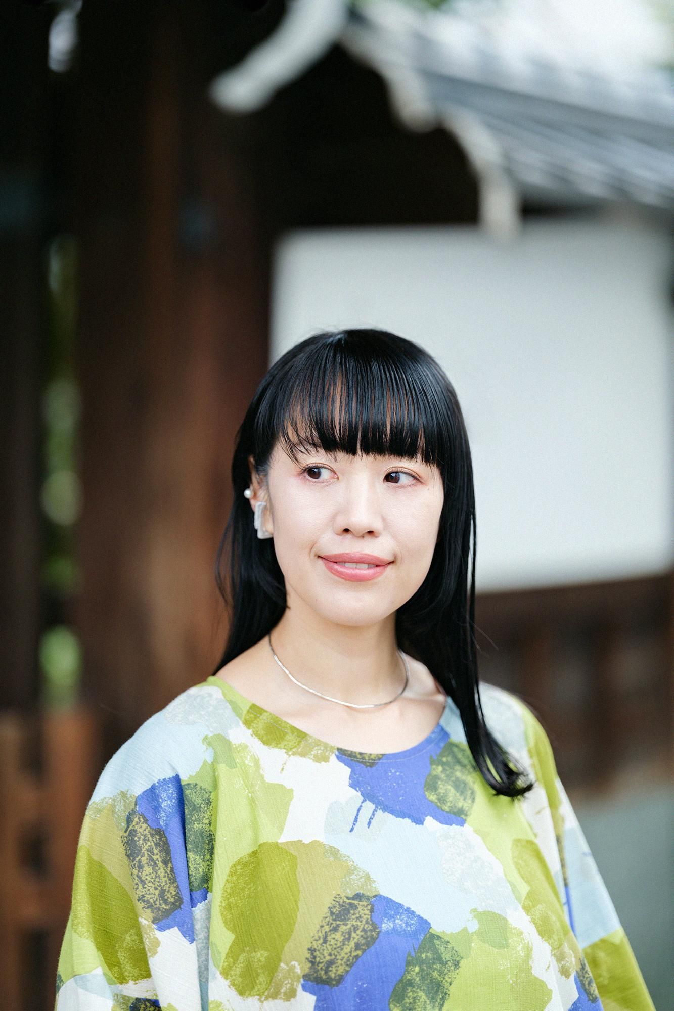 高島縮 20/20 薙刀長方形衣（なぎなたちょうほうけい）／おぼろ