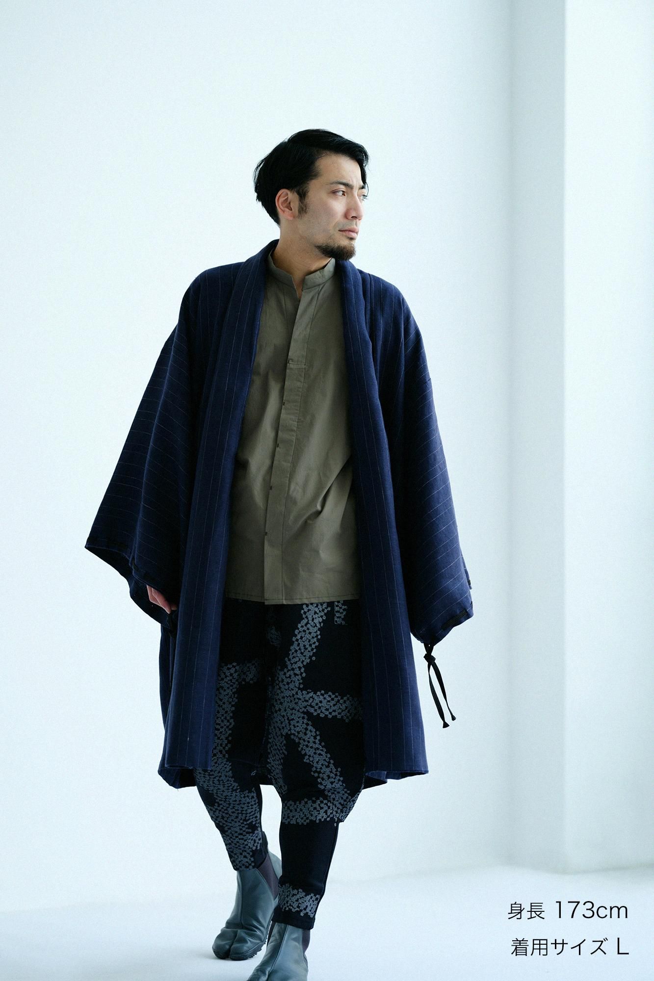 極美品】SOU SOU 傾衣 裁付えんゆう穿き メキシカンドビー織 怒濤