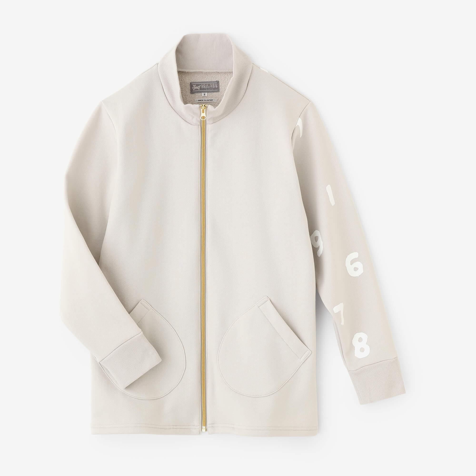 net限定】ラッチパイルニット ZIP UP BIKEブルゾン／アイボリー