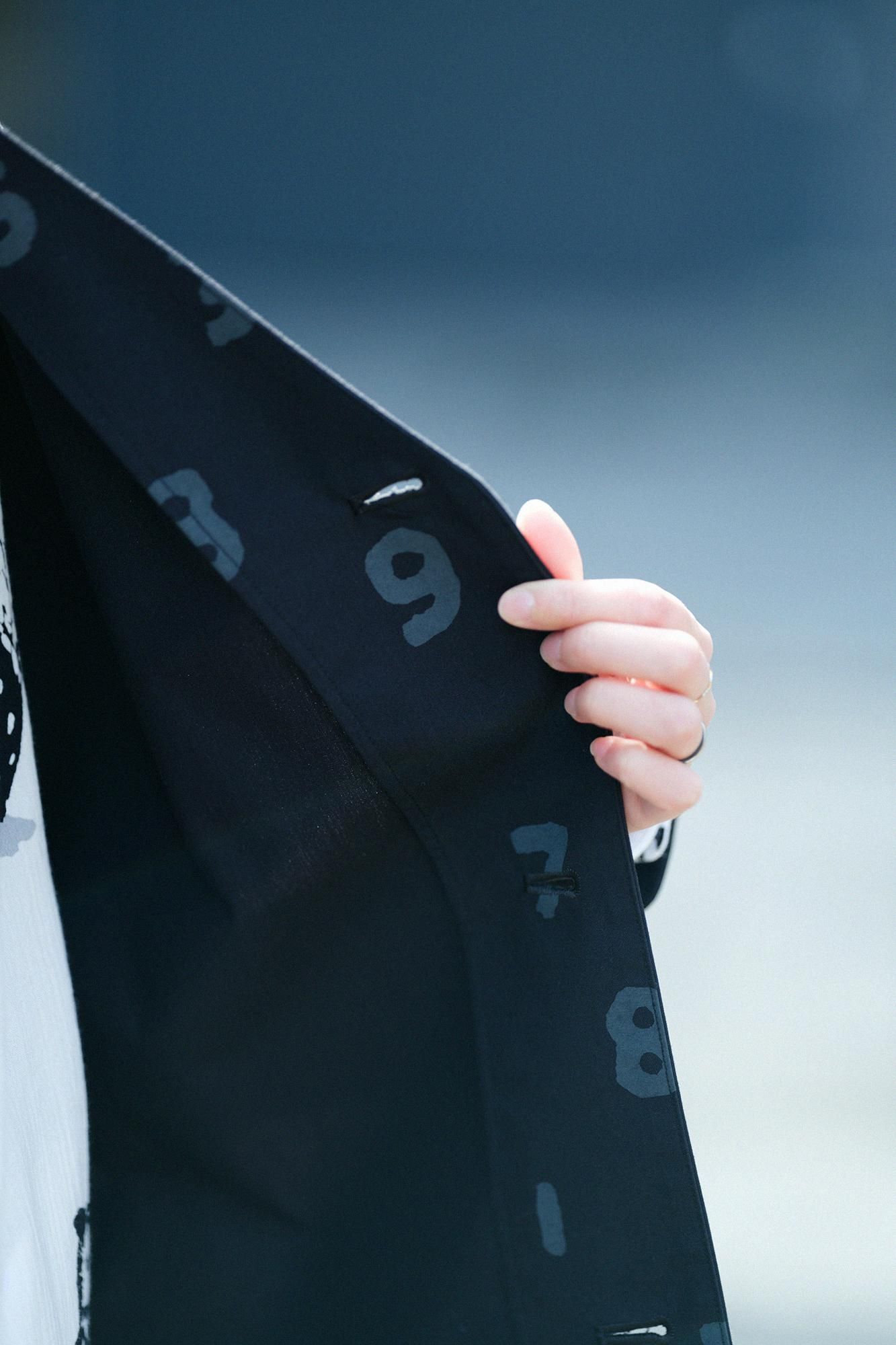 撥水 ウェザークロス C.L.ロングコート／濡羽色（ぬればいろ