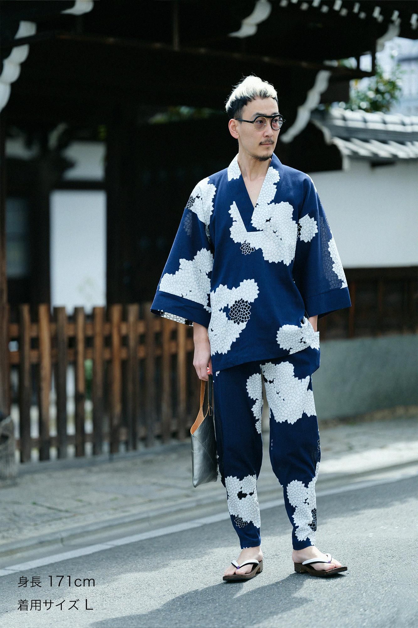 1*9様 Sousou 高島縮 裁付えんゆう穿き 金襴緞子 高島縮 20/20 裁付（たっつけ）えんゆう穿き／濡羽色2（ぬれば