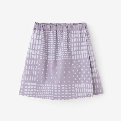 【ソウソウ】ブラック ウエストゴム クロスデザイン 板尾織物 コットン100％ Y's BORN PRODUCT] COTTON TWILL SKIRT PANTS(XS Black