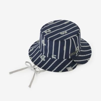 【期間限定10%OFF】サテンストライプ リバーシブル BIKE HAT／SO-SU-U 留紺（とめこん）（※4月29日～5月2日頃発送予定）