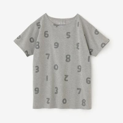 【Time Limited 10%OFF】Kanoko Seed Stitch Die-cut T-shirt / SO-SU-U Up and Down (Up and Down) Ash Gray (※Scheduled to be shipped from April 29th to May 2nd)