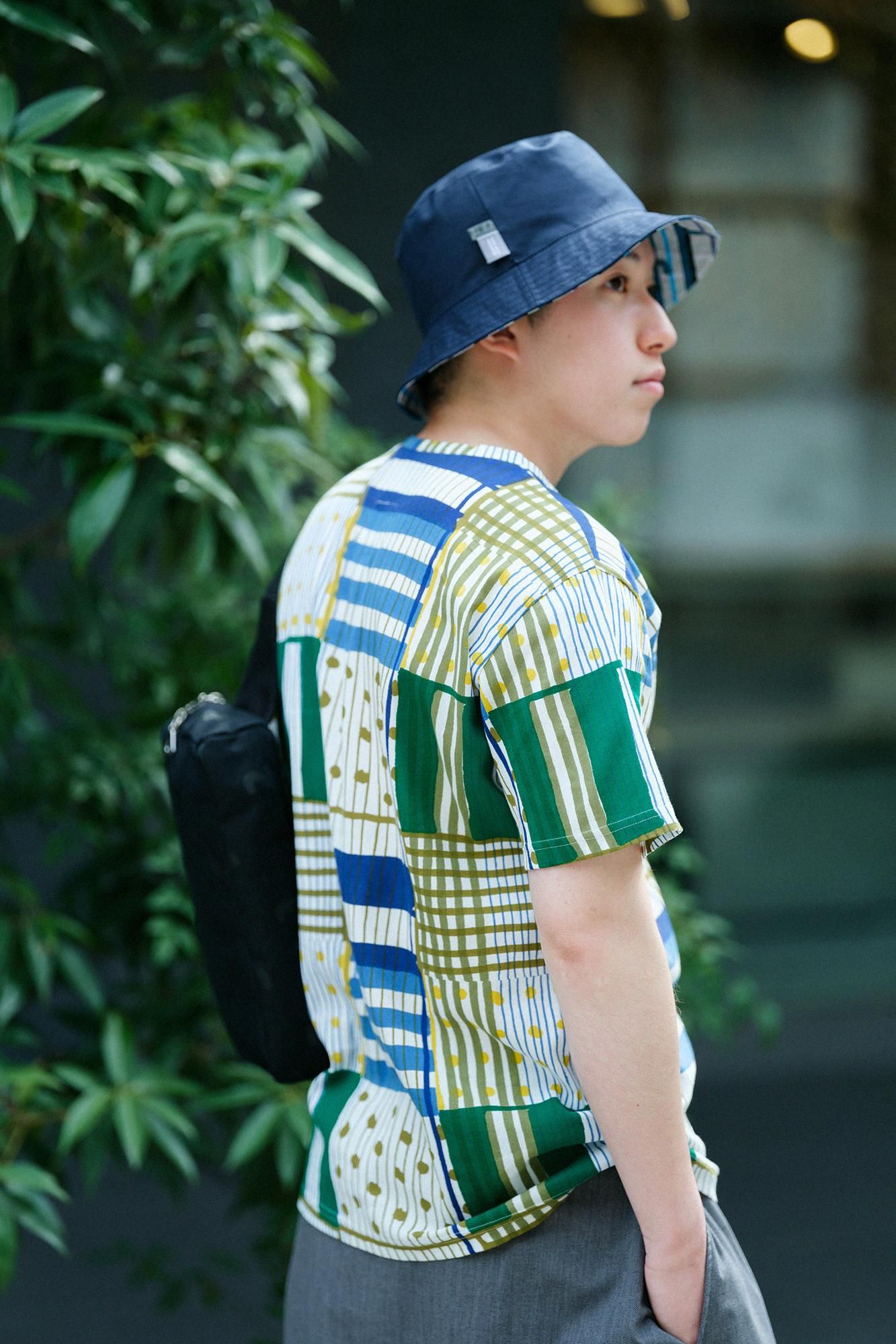 高島縮 40/40 半袖Tシャツ／重ね（かさね） - SOU・SOU netshop