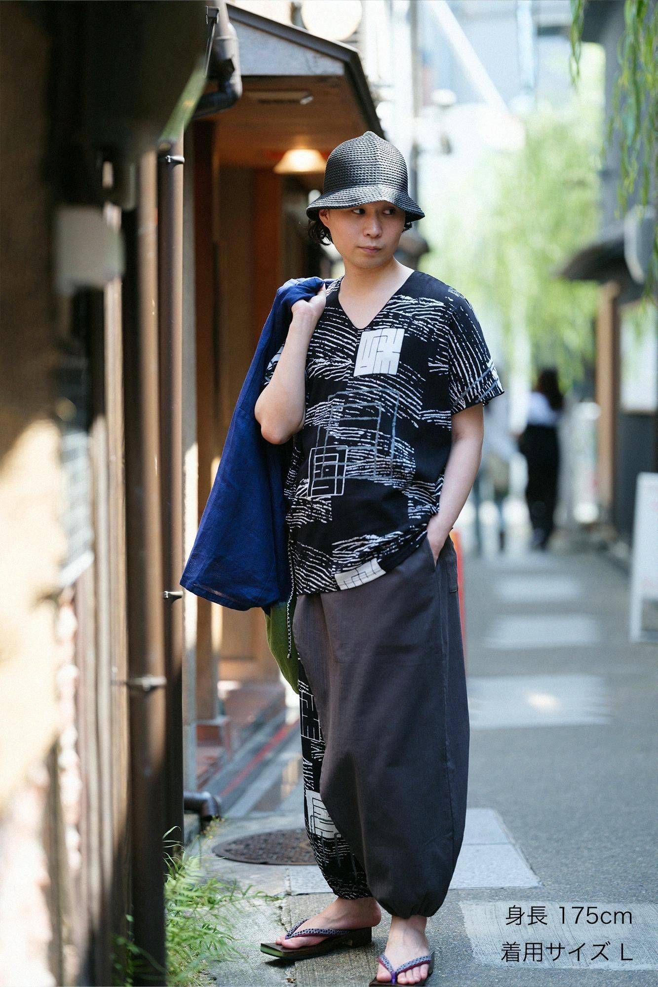 高島縮 20/20 手柄寛衣下（たかみかんいした） 片身替わり（かた