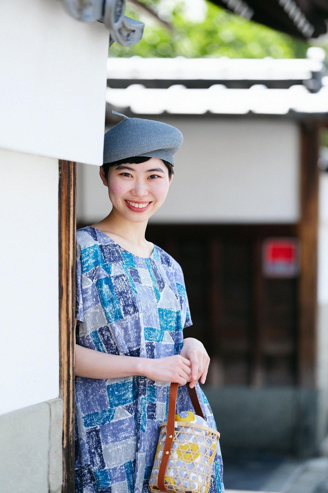 高島縮 20/20 長方形衣（ちょうほうけい）／つみ木の家 - SOU