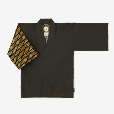 高島縮 40/40 風靡（ふうび） 上／濡羽色（ぬればいろ） - SOU