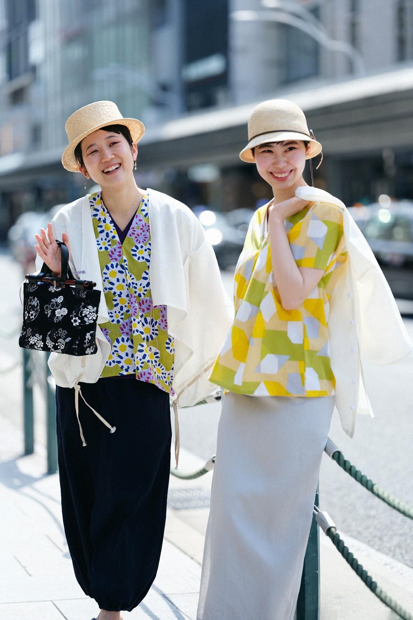 SOU・SOU 麻 甘織 きさらぎ 袖括り／つくも2　女Fサイズ 麻 きさらぎ 袖括り（そでくくり）／淡水色鼠（うすみずいろねず