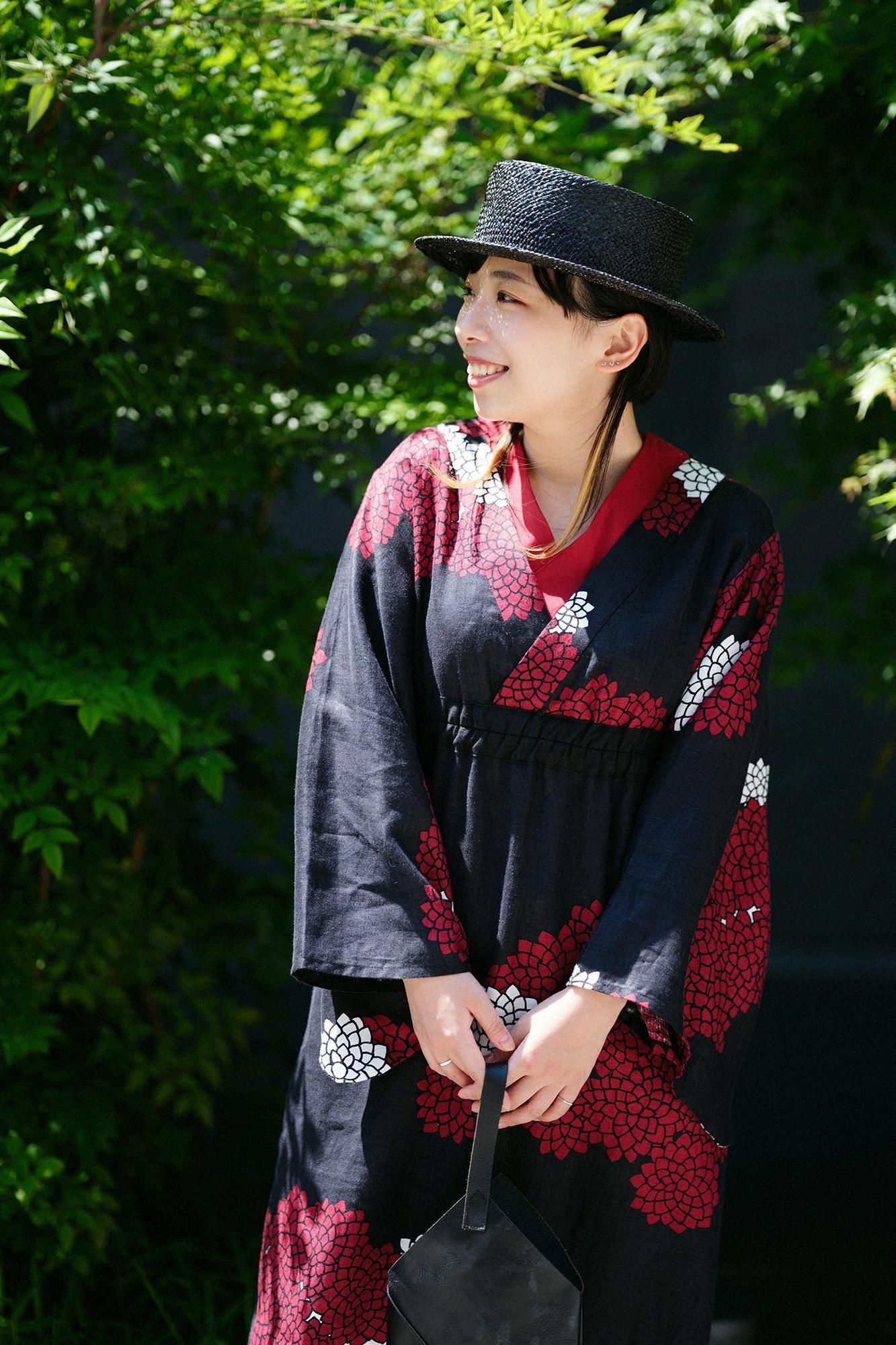麻 ゆかたみたて- 浴衣に見立てた衣。SOU・SOU流の簡易浴衣です。