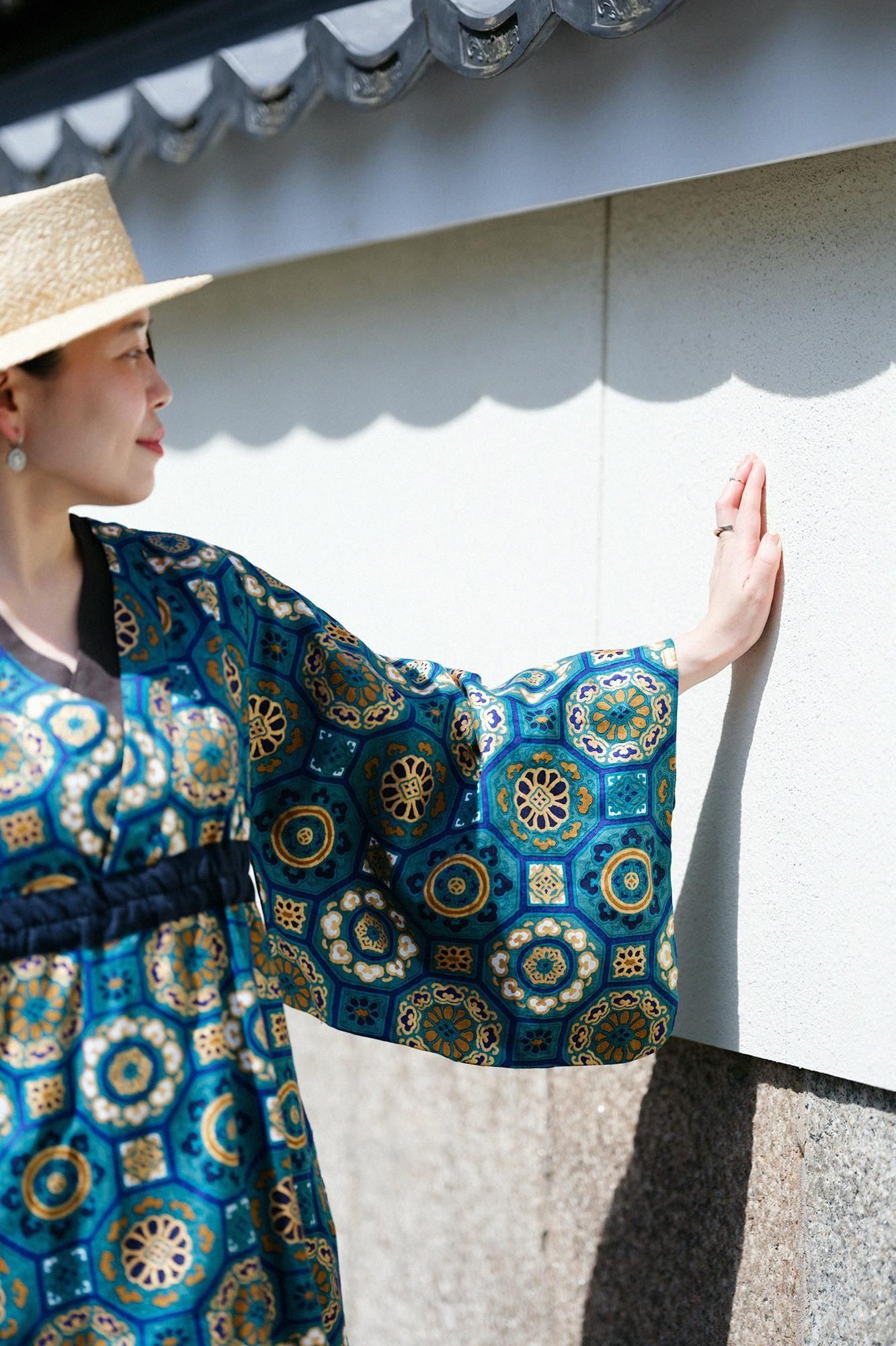 SOU・SOU 浴衣みたて（すいぎょく） 麻 ゆかたみたて- 浴衣に見立てた衣。SOU・SOU流の簡易浴衣です。