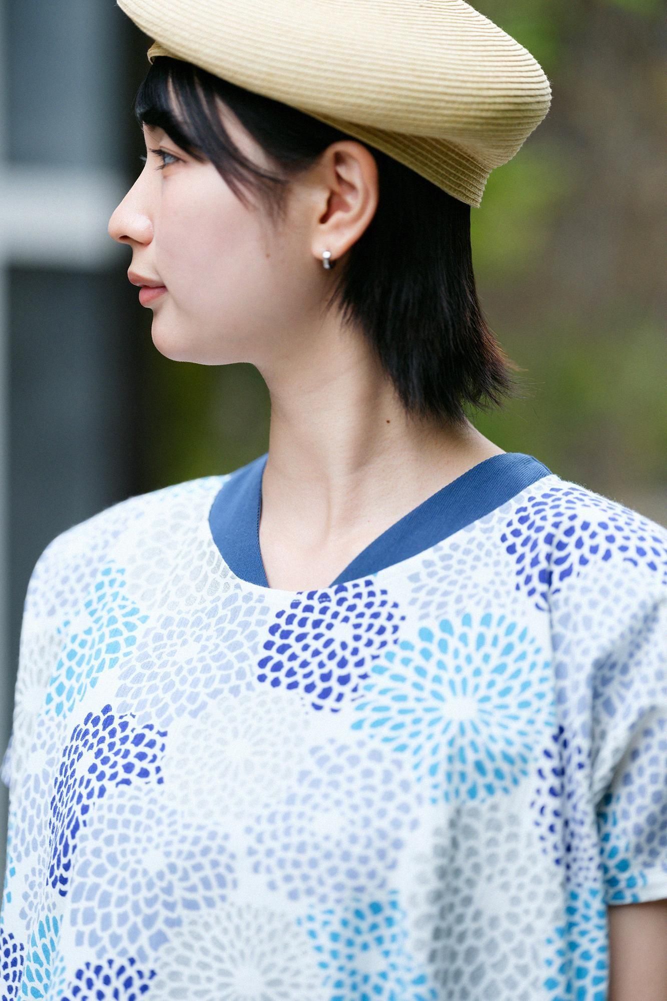 高島縮 20/20 四角衣（しかくい） 組（くみ） 肩文様（かたもん