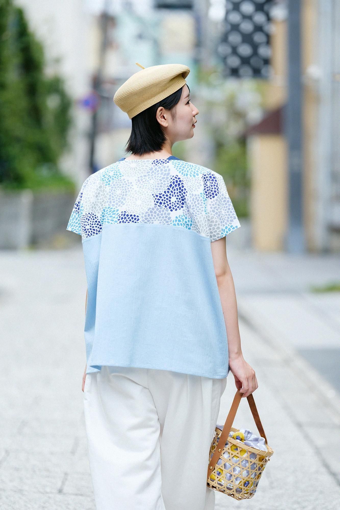 新品☆SOU・SOU　高島縮　四角衣　菊尽くし SOU-SOU 高島縮 四角衣 菊づくし - メルカリ