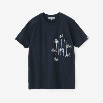 ◯予約】高島縮 40/40 半袖Tシャツ／霰縞（あられじま） （※7月1