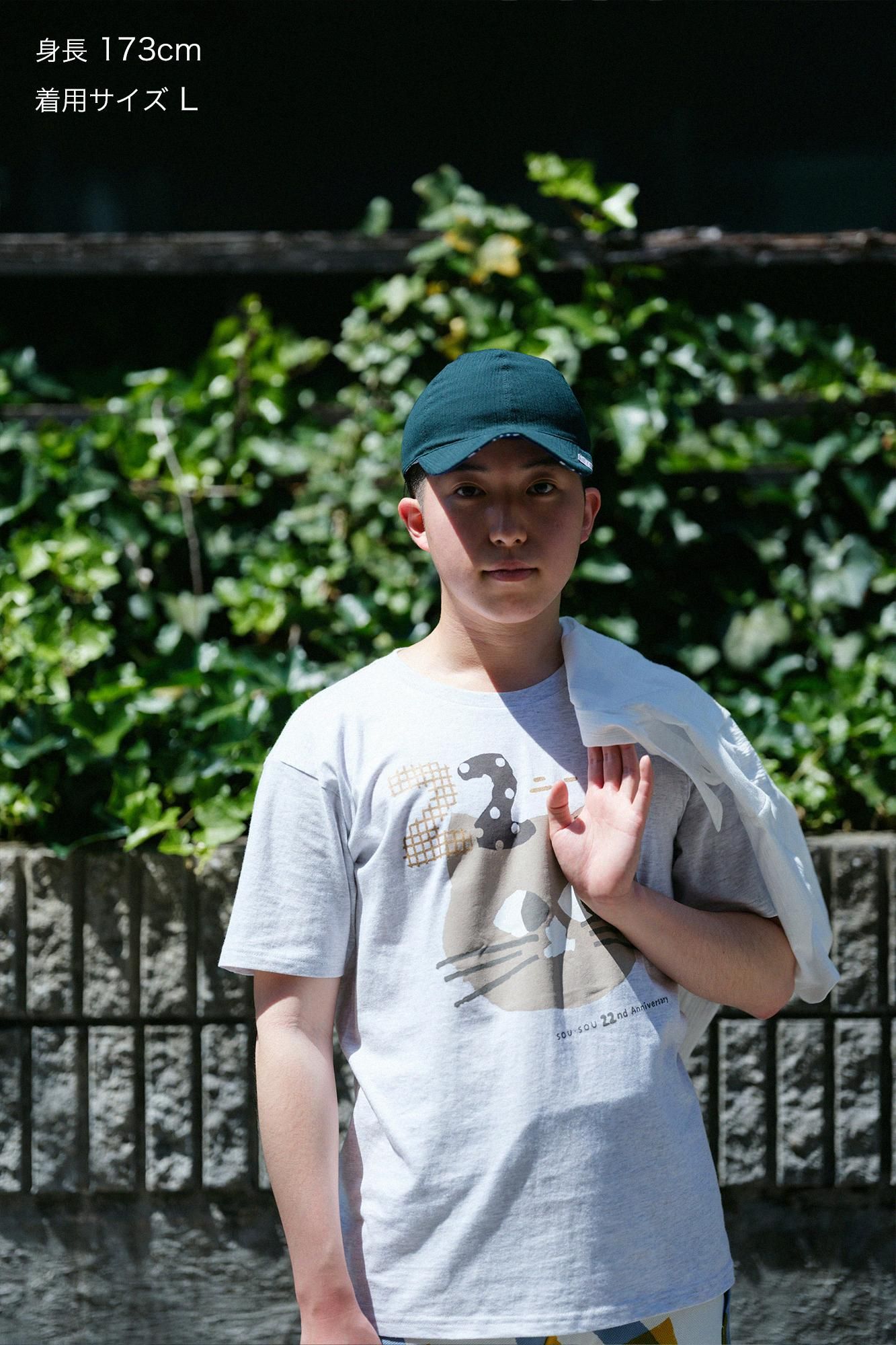 22nd Anniversary 半袖Tシャツ[5.0]／アイボリー - SOU・SOU