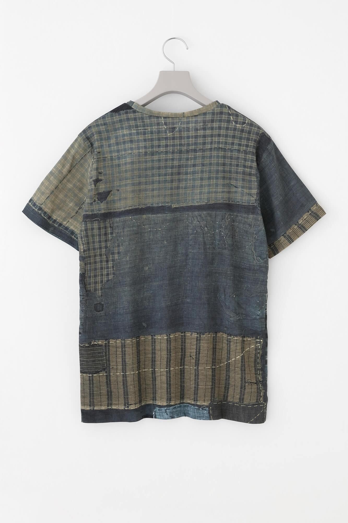 高島縮 40/40 半袖Tシャツ／BORO IJ - SOU・SOU netshop
