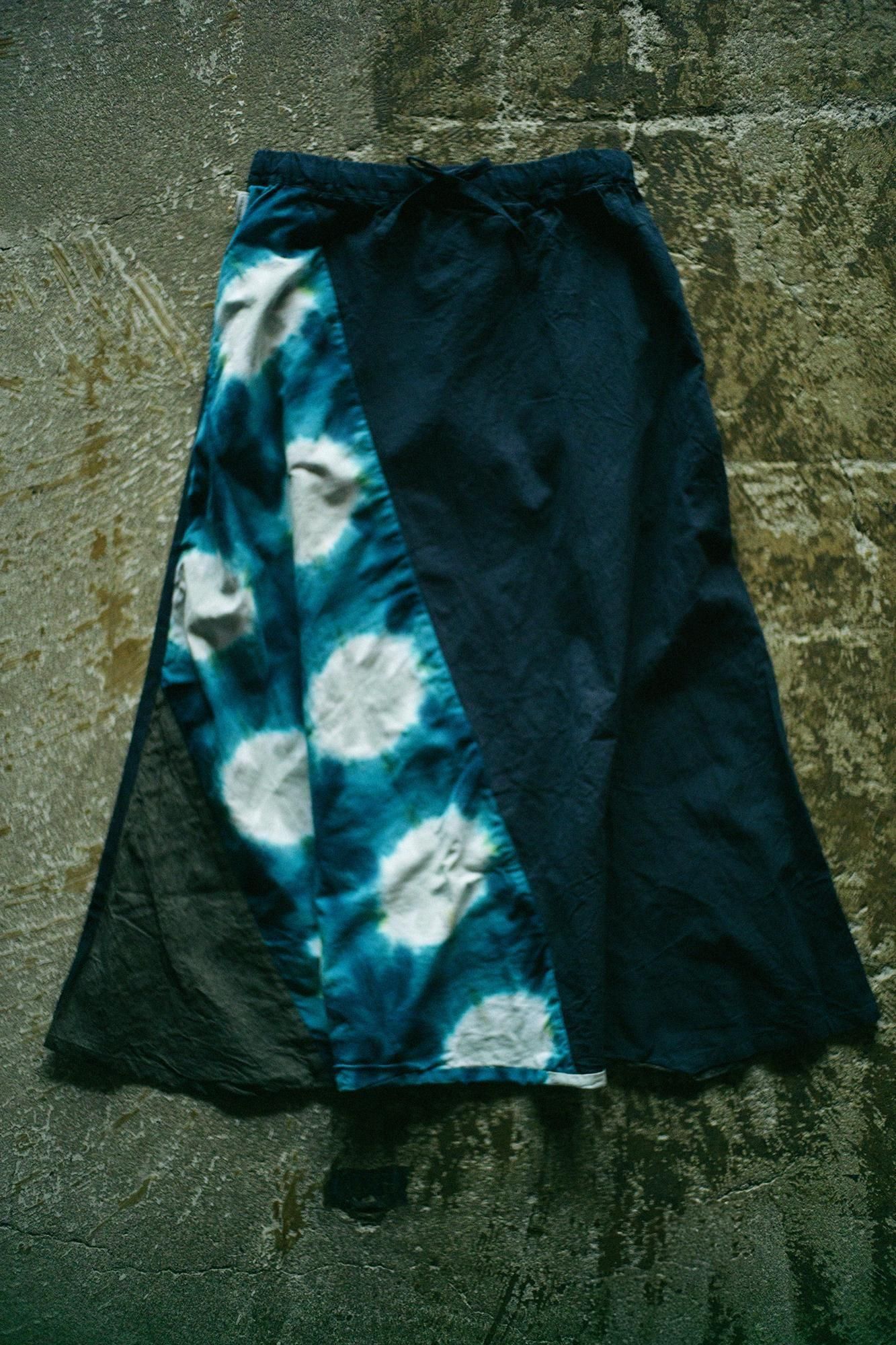 まり木綿 有松鳴海絞り 伊勢木綿 20/20 麻混 富士（ふじ