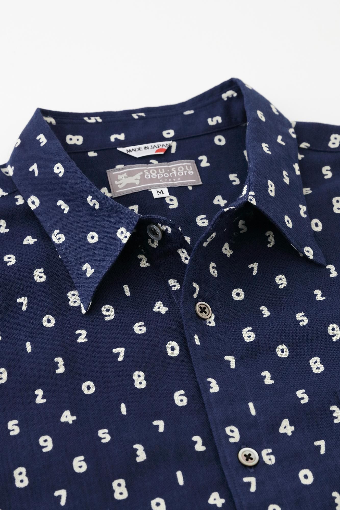 sousou 伊勢木綿シャツ net限定】伊勢木綿 文（ぶん） 半袖シャツ／色は匂へど やま