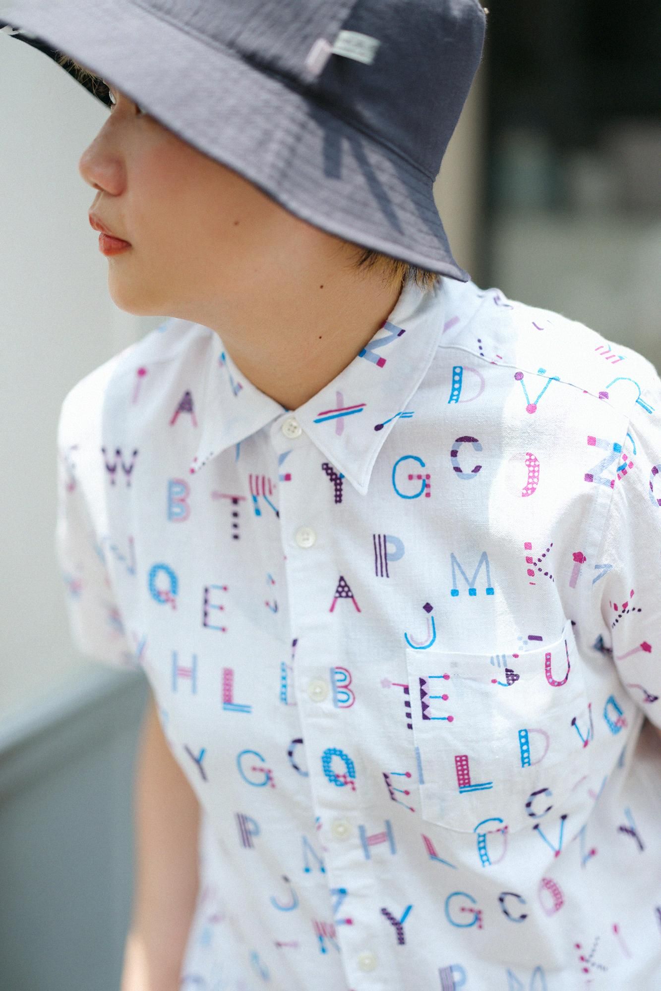 net限定】伊勢木綿 文（ぶん） 半袖シャツ／YO-U-MO-JI ハレ