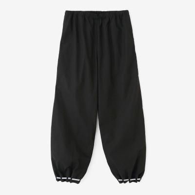 ソウソウ　新品　羽織JK タイプライタークロス 袢纏短衣単/雲間に菊 濡羽色 タイプライタークロス 作務衣（さむえ） 下／雲間（くもま）に菊